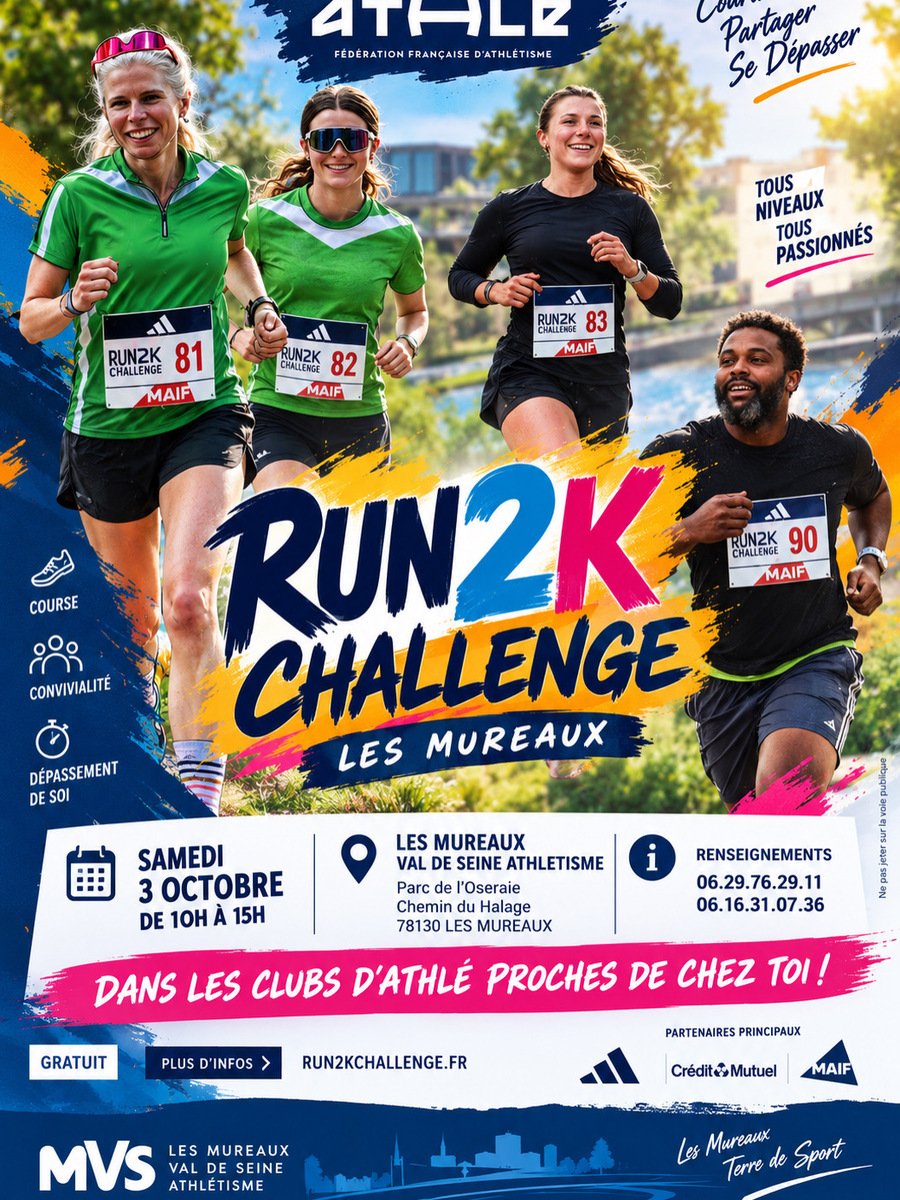 Le RUN 2K CHALLENGE débarque aux Mureaux !
