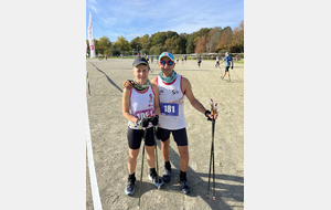 NOS DEUX REPRESENTANTS AU CHAMPIONNAT DE FRANCE DE MARCHE NORDIQUE 