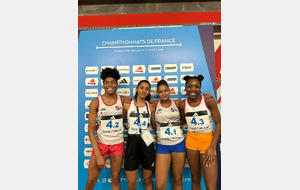 Mélina Cadet, vice-championne de France U18 avec le relais 4×1 tour ! 🥈🇫🇷