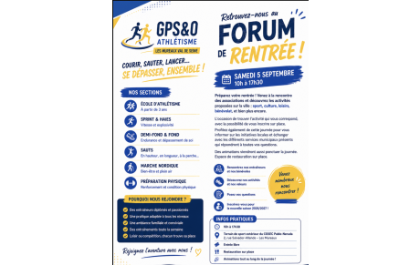 📢 Retrouvez-nous au Forum de Rentrée ! 🏃‍♀️🏃‍♂️
