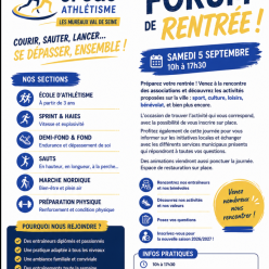 📢 Retrouvez-nous au Forum de Rentrée ! 🏃‍♀️🏃‍♂️